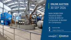 Featured Photo1 - MAN DK080/230R Industrial Steam Turbine & MAN Air Compressor & Booster Air Compressor  MAN DK080/230R