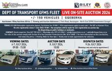 Photo - DEPARTMENT OF TRANSPORT - GFMS GQEBERHA LIVE ON-SITE FLEET AUCTION