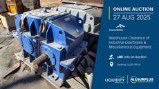 Featured Photo2 - Arcelor Mittal Sale 12: Warehouse Clearance of Industrial Gearboxes & Miscellaneous Equipment