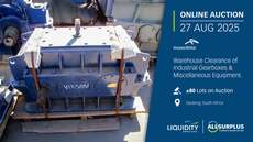 Featured Photo1 - Arcelor Mittal Sale 12: Warehouse Clearance of Industrial Gearboxes & Miscellaneous Equipment